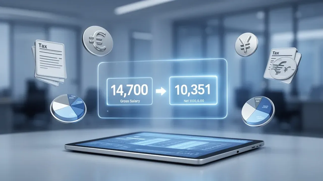 14700 brutto ile to netto? Praktyczny przewodnik po formach zatrudnienia Tablet z wyliczeniami 14700 brutto ile to netto w ramach różnych form zatrudnienia oraz składek społecznych.